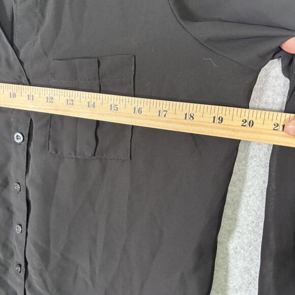 The Arte Sheer Blouse Medium Button Puff Whimsigoth Coquette Lagom Career Quiet - Picture 7 of 11